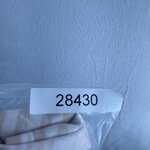 Vintage Elandale Polo Shirt Mens Large Pink White Striped Knit Mob Old Money 90s - Picture 10 of 10